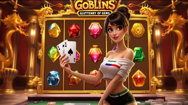 Tampilan tema reel permainan slot