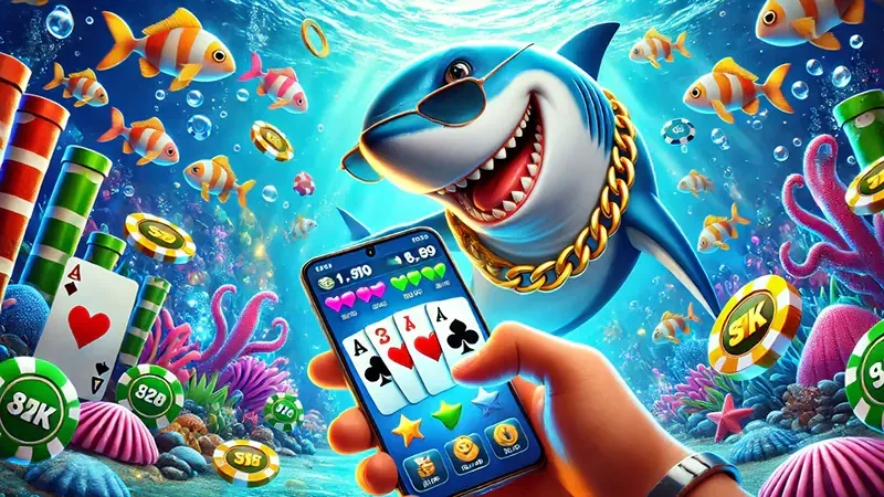 Target ikan dan efek bawah laut dalam permainan tembak ikan